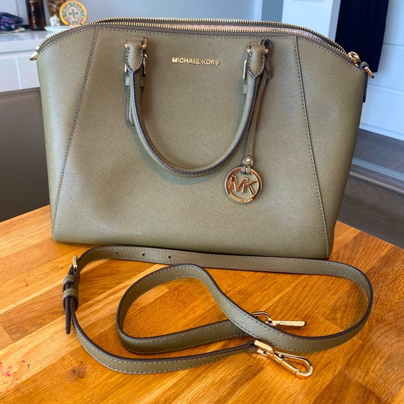 Michael Kors Handbags - Michael Kors Purse, Khaki Green